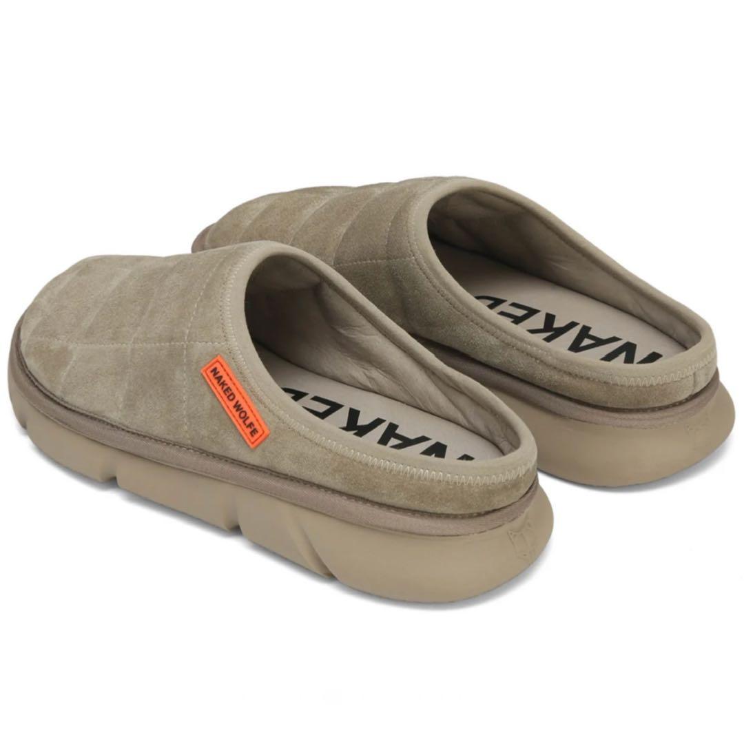 【EU40・他サイズ有】NAKED WOLFE 厚底サボサンダル 本革スエード