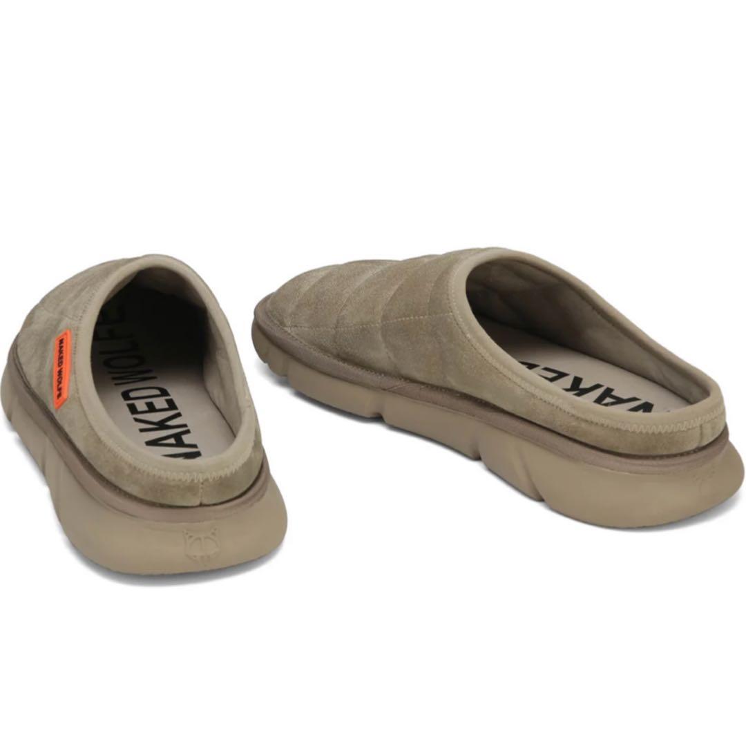 【EU40・他サイズ有】NAKED WOLFE 厚底サボサンダル 本革スエード