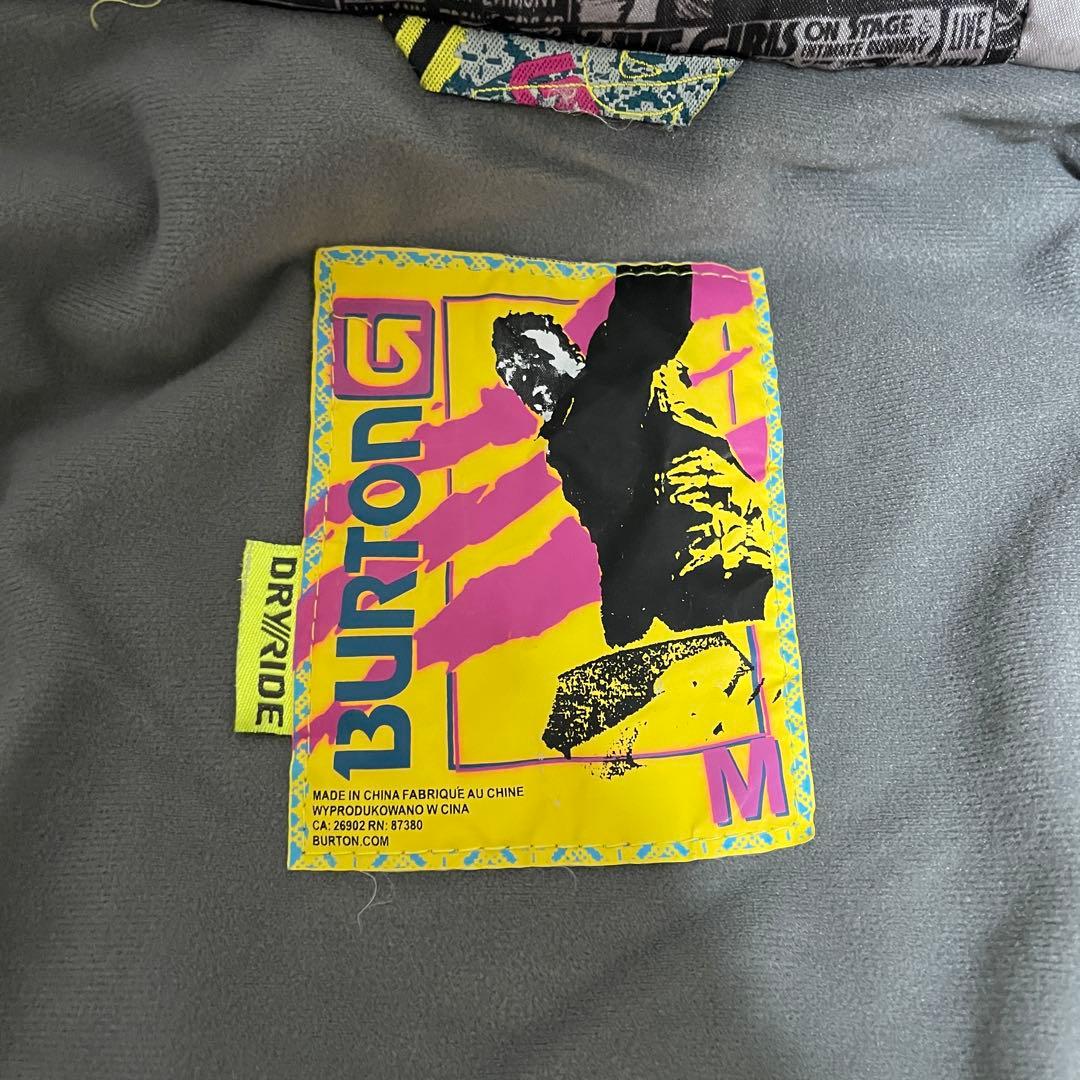 Burtonバートンスキーウェアスノーボードジャケットパーカーフードチェック総柄