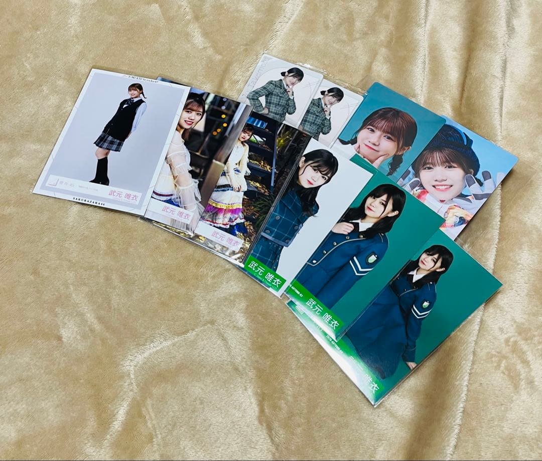 櫻坂46 武元唯衣　サクコレB2ポスター　8月　サクコレカード生写真他