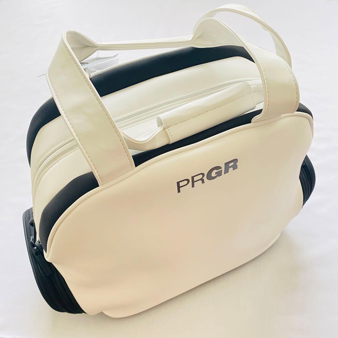 【新品】PRGR　プロギア　ボストンバッグ　ゴルフバッグ　スポーツ　白×黒