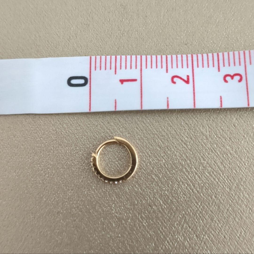 ととろ①　ポンテヴェキオ　K18YGダイヤモンドピアス