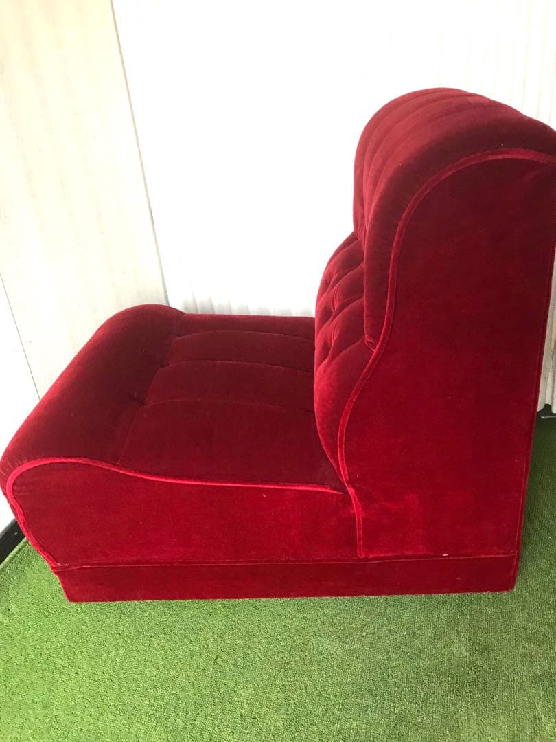 ソファー ベロア 1人掛け アンティーク ヴィンテージ 別注品