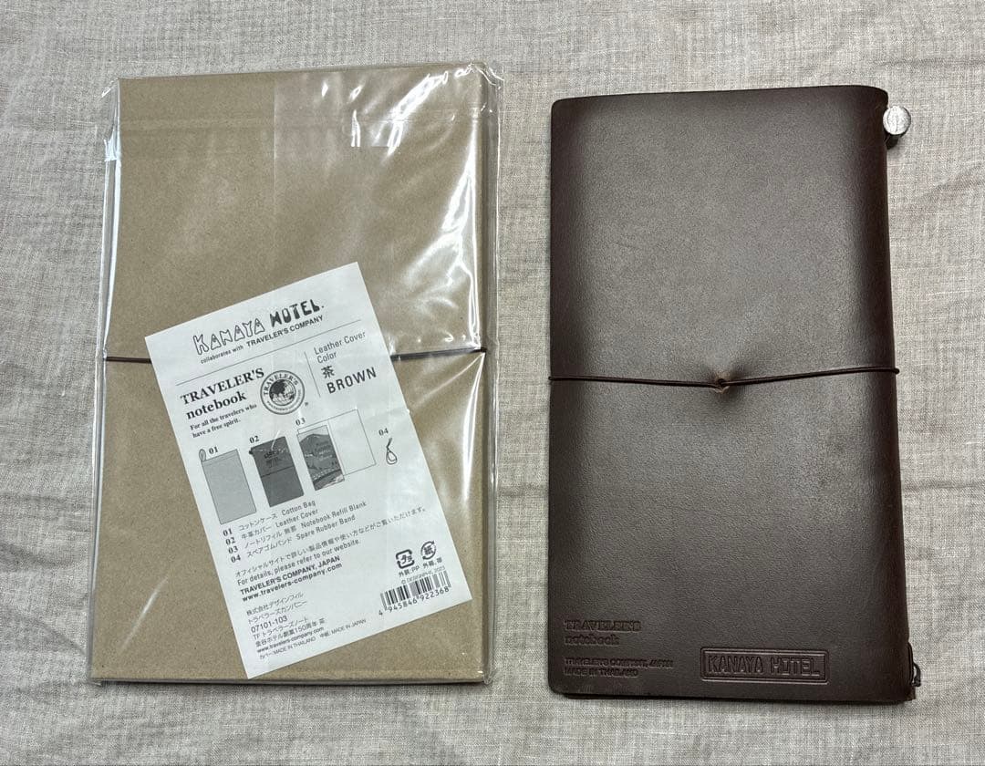 【未使用】トラベラーズノート 限定 金谷ホテル レギュラーサイズ ブラウン
