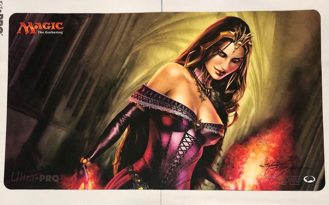 ヴェールのリリアナ mtg プレイマット Steve Argyle サインド