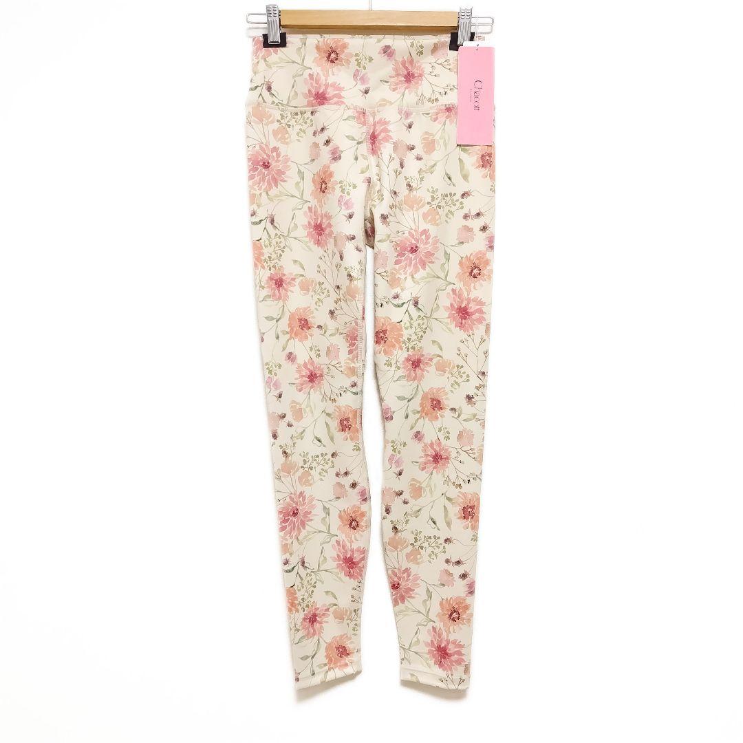 L Chacott 未使用 フラワー レギンス ＊ヨガウェア ダンス ヨガパンツ