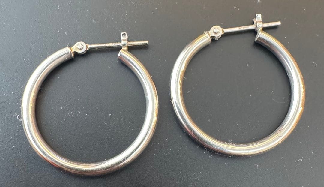 シルバー フープピアス 両耳