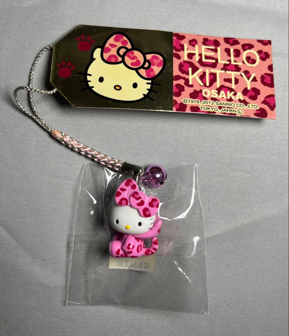 激レア　キティ　hello kitty ご当地　根付　大阪　ヒョウ柄　ピンク