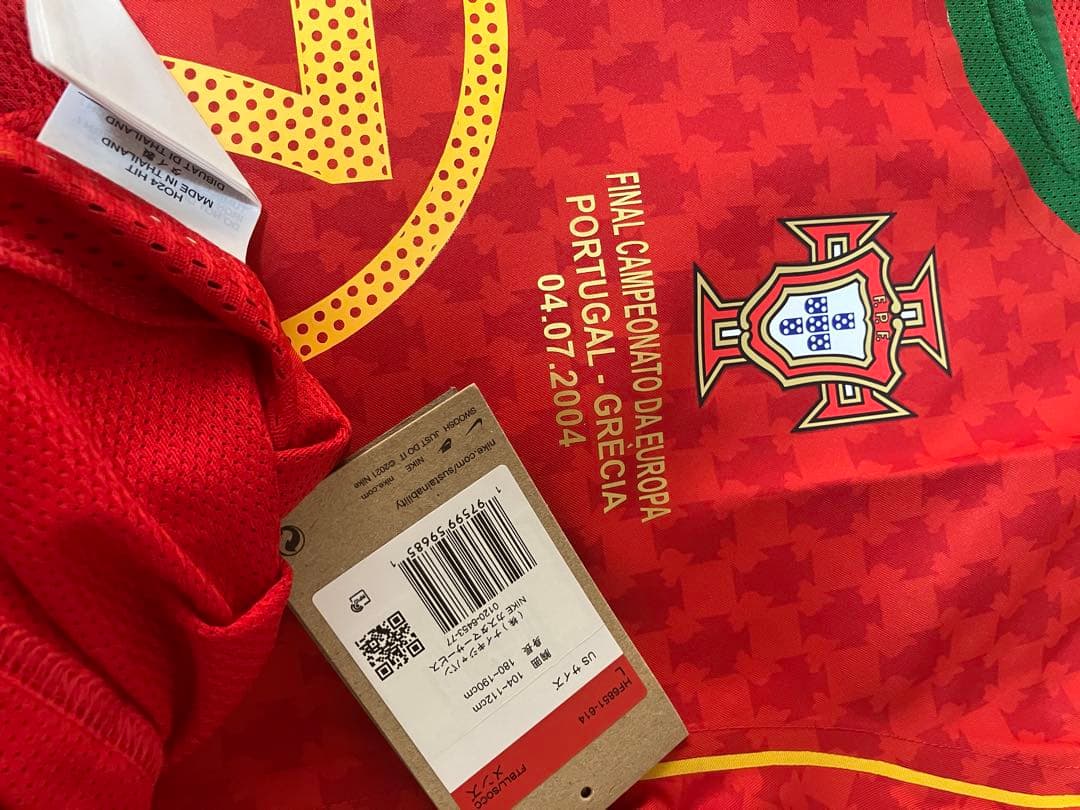 ポルトガル代表ロナウド選手2004ユーロ決勝ユニフォーム　トータル90 NIKE