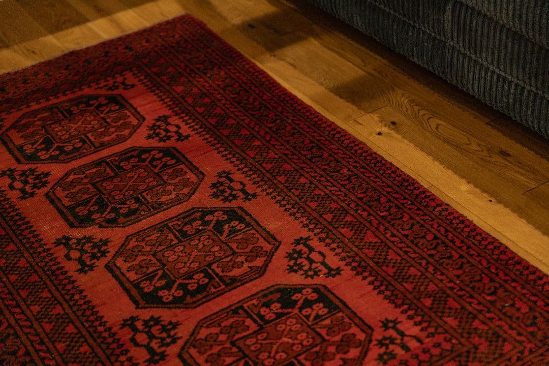 ヴィンテージラグ トルクメン165×101cm アフガニスタン産 トライバルラグ