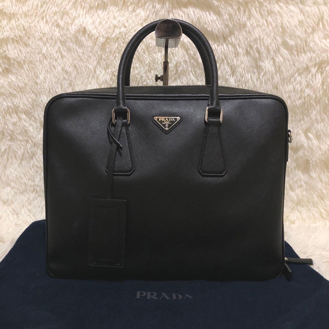 未使用✨プラダ　 2way レザー ショルダーバッグ　 ビジネスバッグ