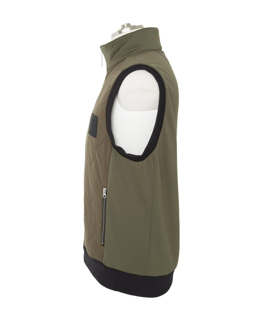 新品☆ダンスウィズドラゴン ドライ&フリーモーションキルトベスト☆カーキ☆XL②