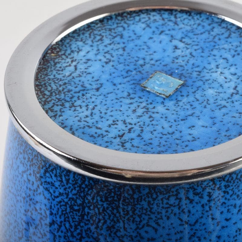 七宝焼　大吉七宝工房　太田博明作　花蝶文　花瓶　V　9147