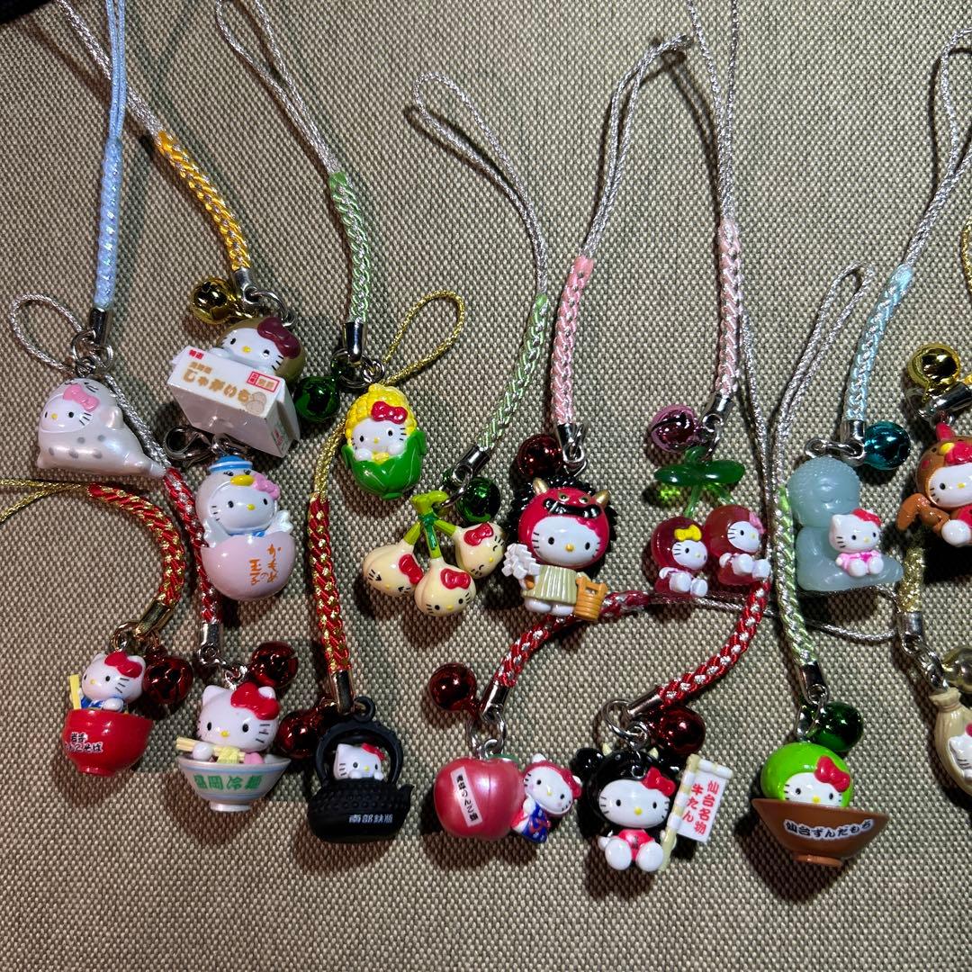 ご当地キティ　根付け　キーホルダー　ストラップ　チャーム　28点　まとめ売り