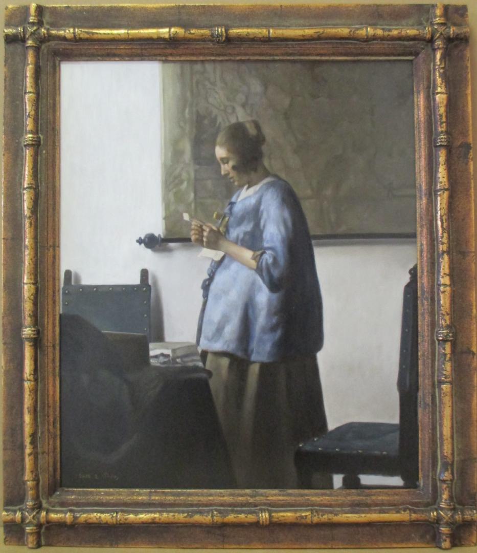 青衣の女（フェルメール模写）