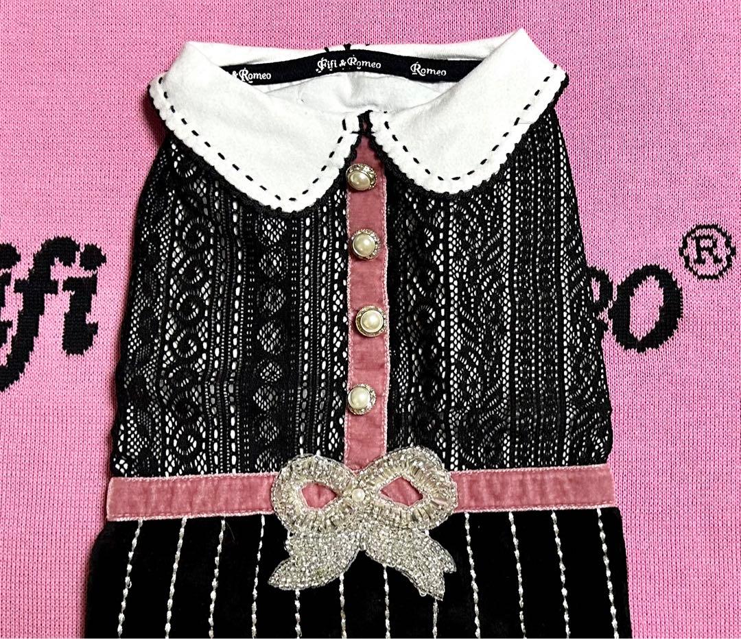 Fifi&Romeo フィフィ&ロメオ レースワンピ ピンクM