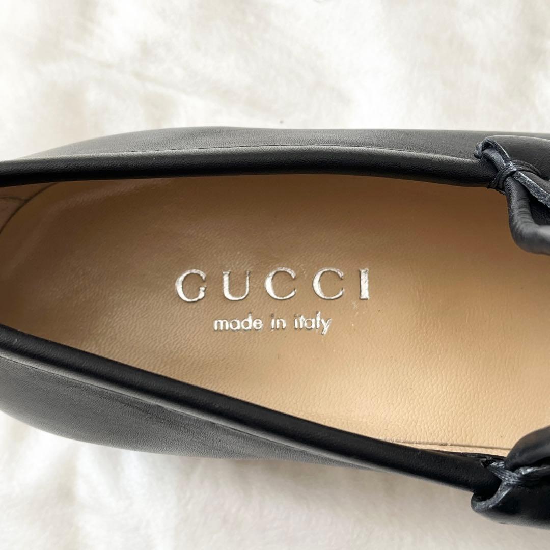 新品未使用✨GUCCIグッチ　ホースビットローファー　ブラック　レザー　黒　金具