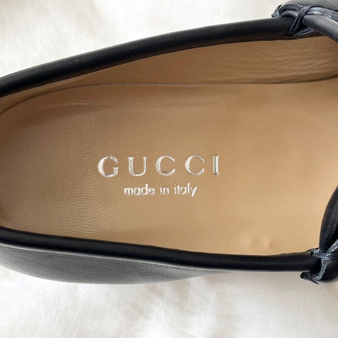 新品未使用✨GUCCIグッチ　ホースビットローファー　ブラック　レザー　黒　金具