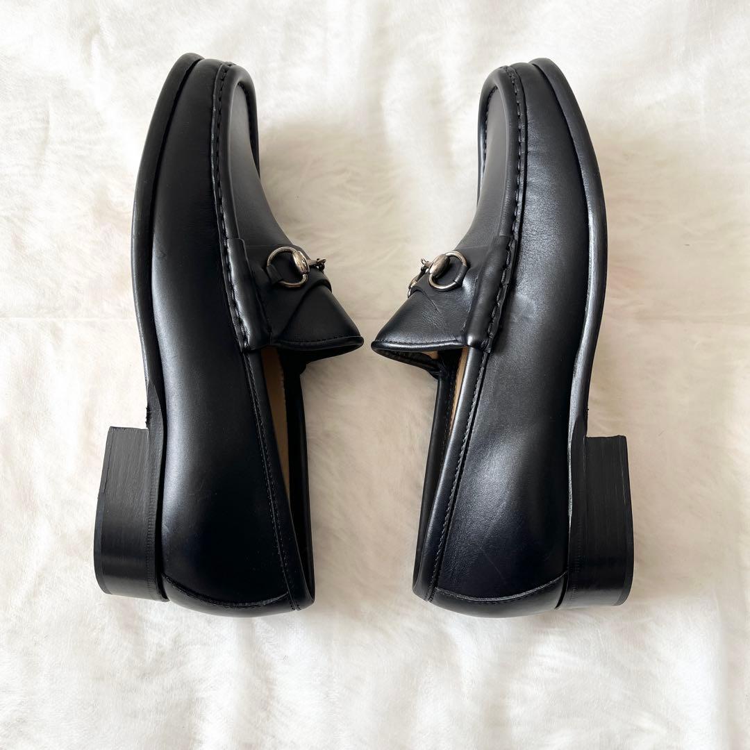 新品未使用✨GUCCIグッチ　ホースビットローファー　ブラック　レザー　黒　金具