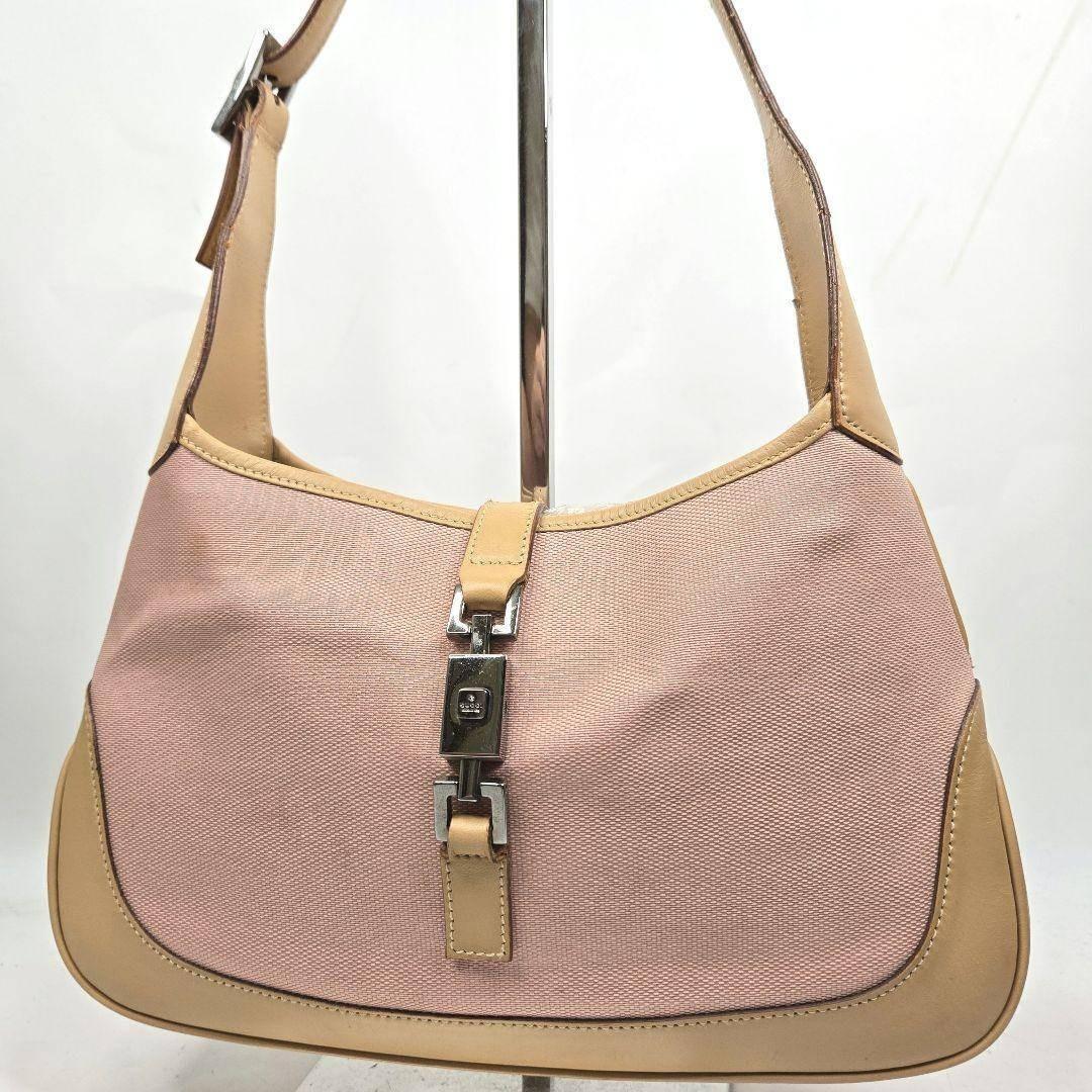 GUCCI ワンショルダーバッグ ジャッキー キャンバス レザー