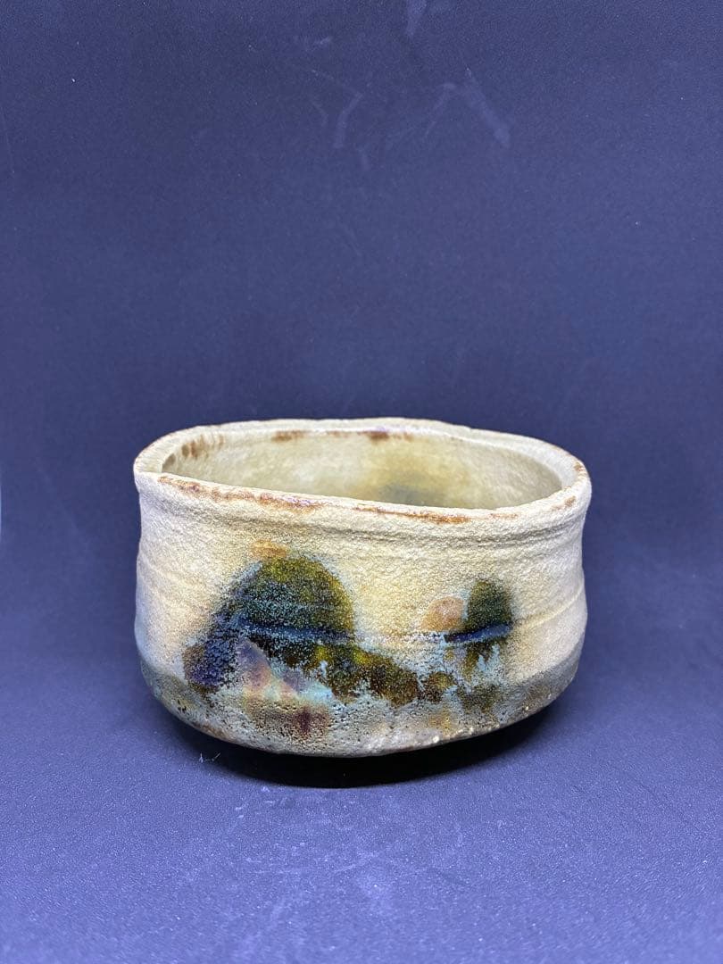 各務周海　黄瀬戸茶碗　共箱