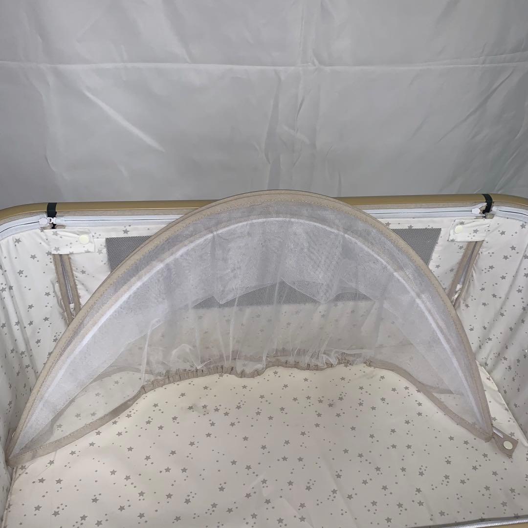 11h33 美品 HZDMJ ベビーベッド ベージュ25年 ４月購入