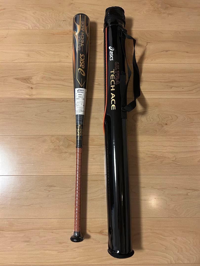 値下げ【新品】アシックスハイエンドモデル軟式用バット（ケース付き）