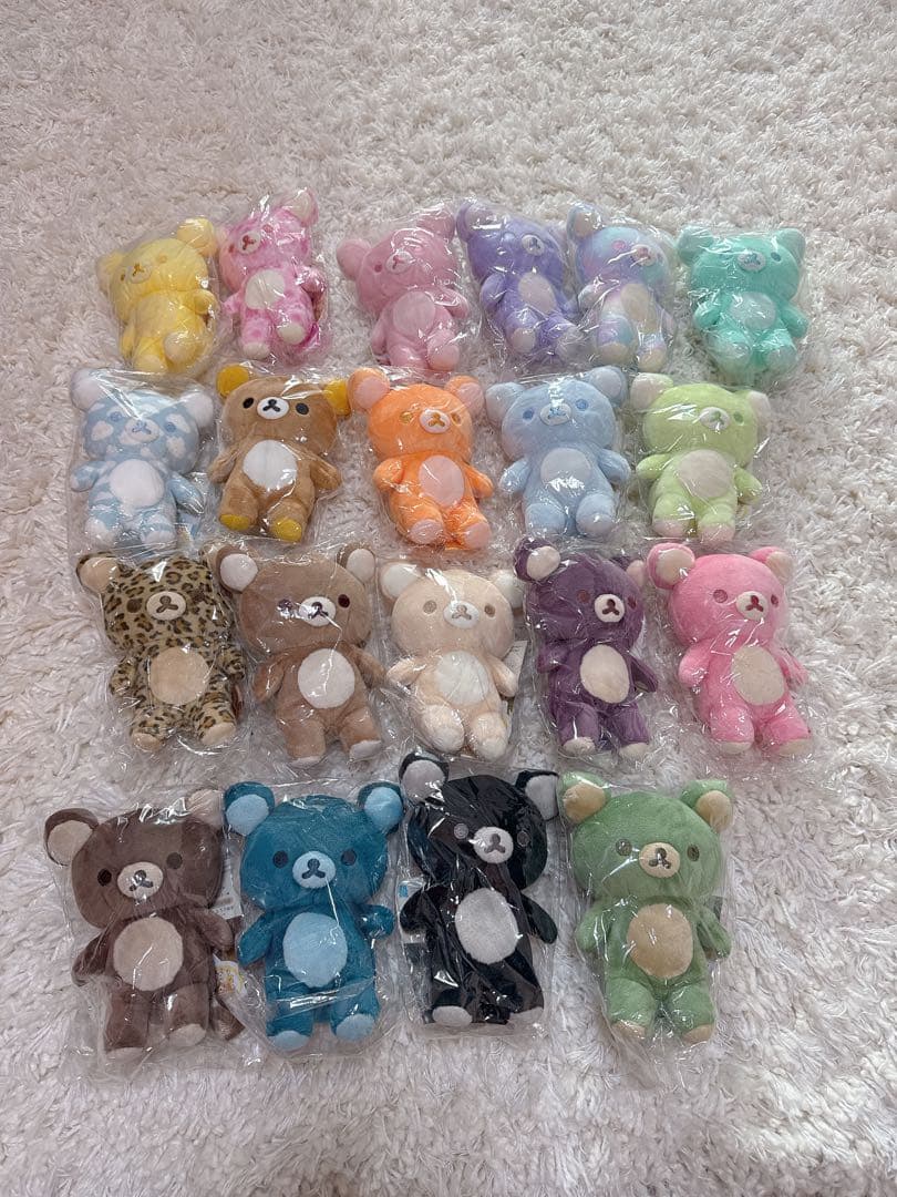 リラックマ　20colorsぬいぐるみ　20種類　コンプリート 新品未開封