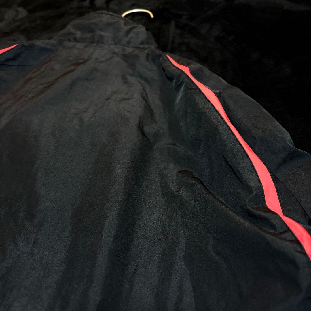 状態◎【asics／アシックス】ナイロンジャージ上下セット 刺繍ロゴ スポーツ