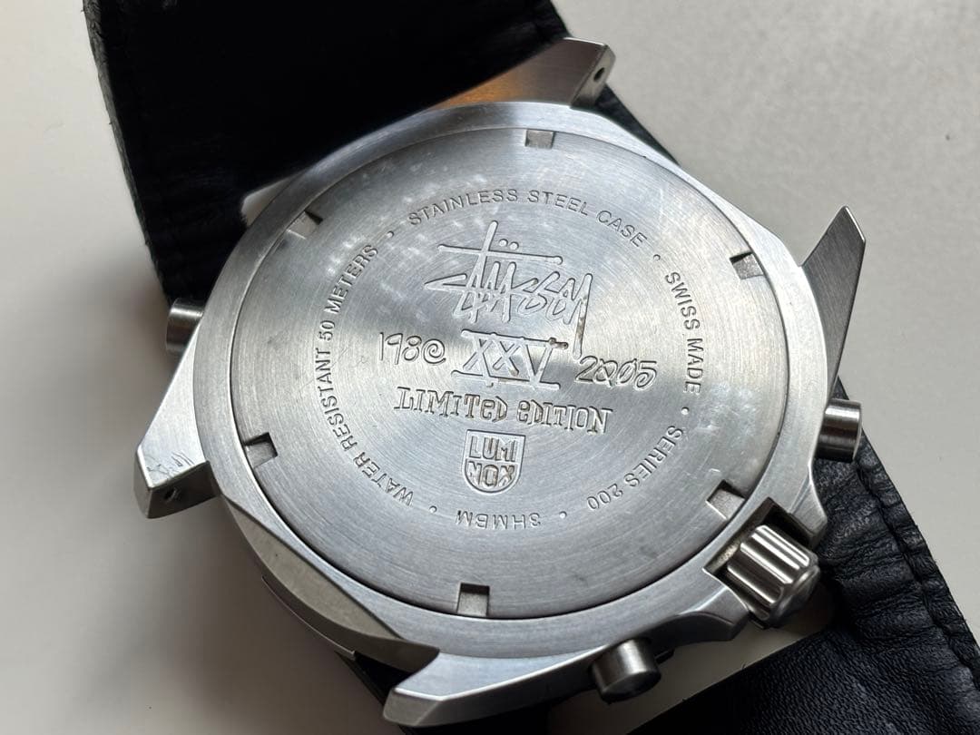 コラボ/Stussy/25周年/時計/LUMINOX/別注/デジアナ/限定/良品