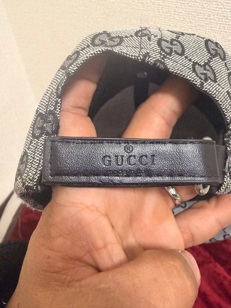 GUCCI グッチ GGキャンバス キャップ シェリーライン ロゴ刺繍