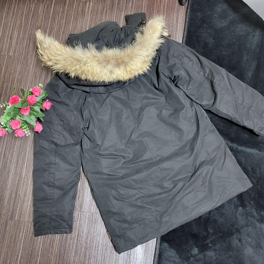 モンクレール　モッズコート　ロング　ダウン　ジャケット　ファー付き　ブルゾン