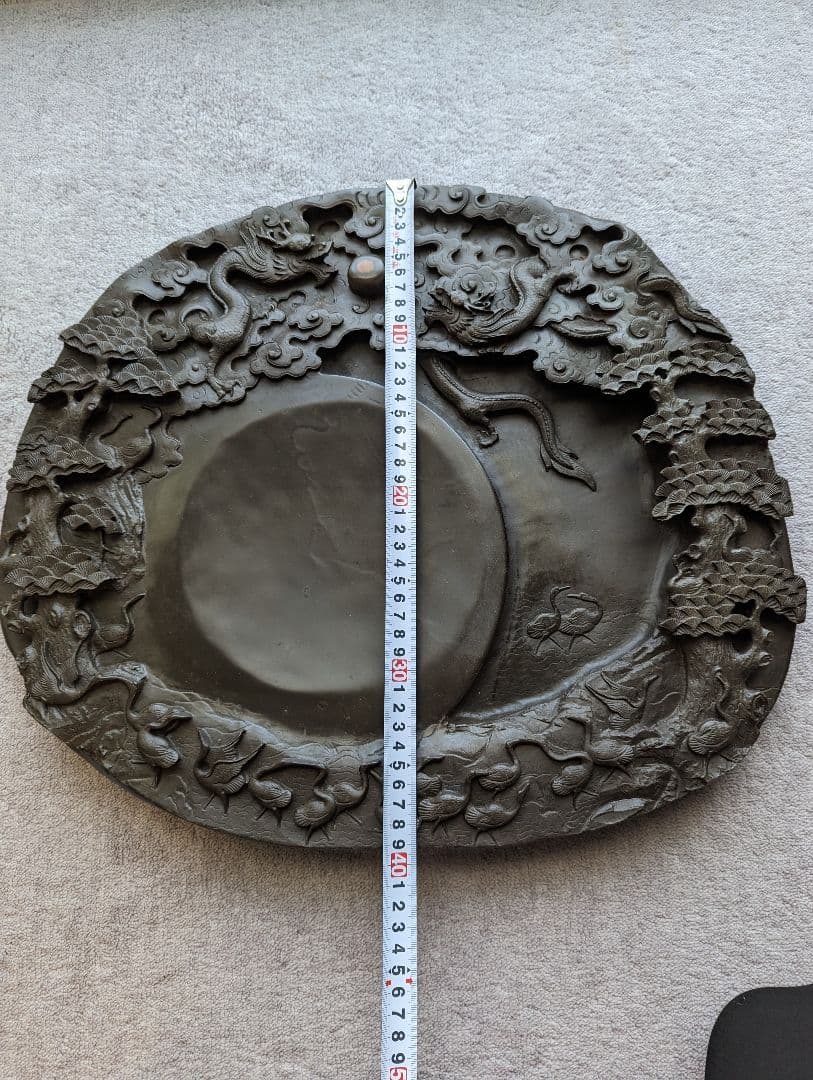 特大硯　中国骨董　書道具