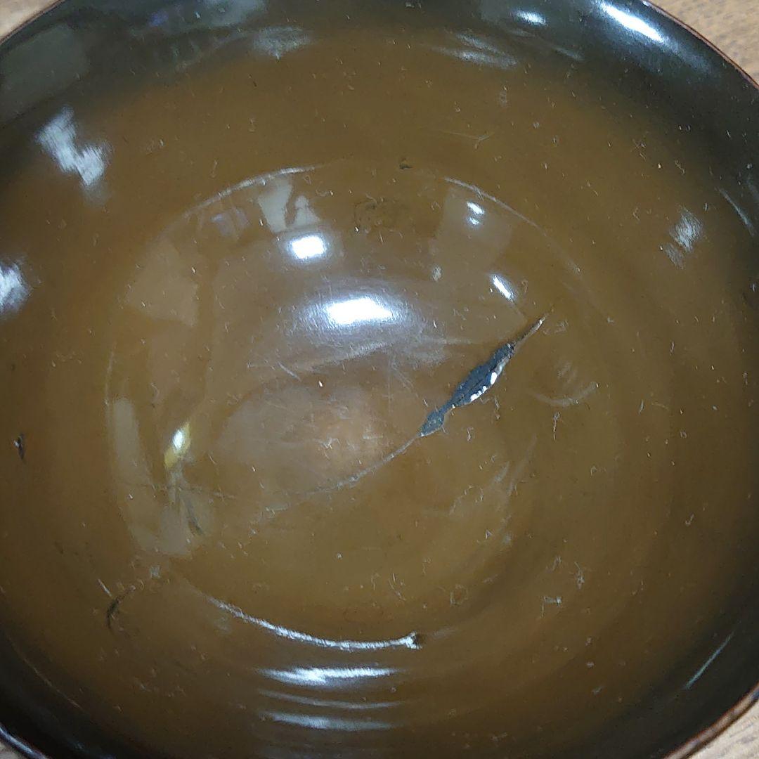 昔の吸物椀9客セット「あA13 漆器 蒔絵 鶴 松 明治 大正 昭和 江戸」