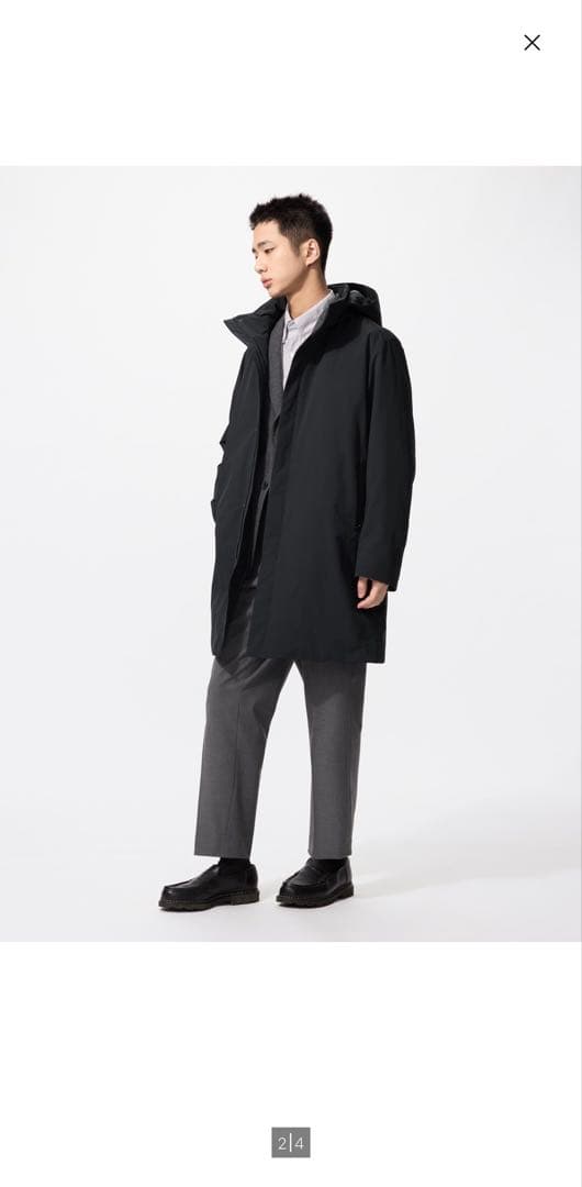 ユニクロ　ハイブリッドダウンコート　最新モデル　ブラック　Mサイズ　新品