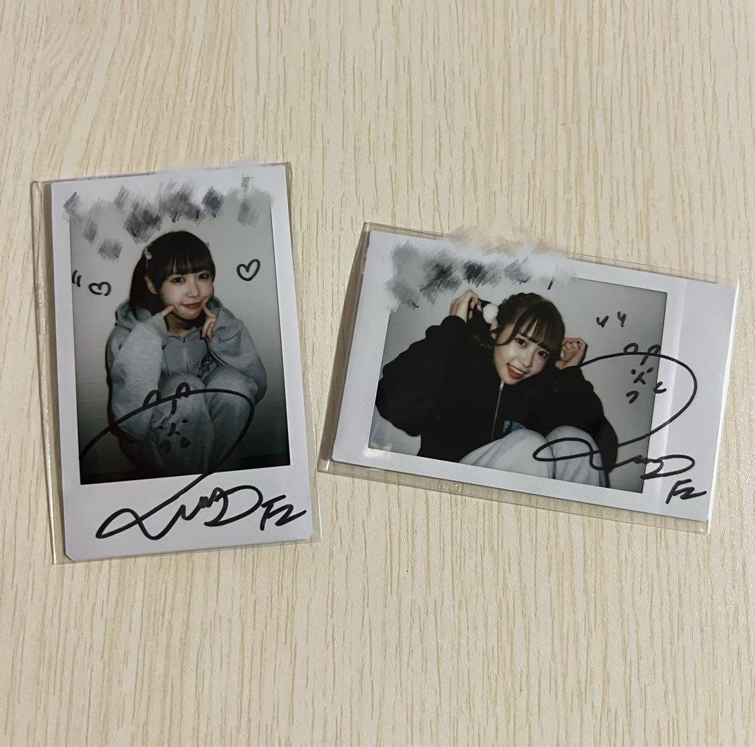 FRUITS ZIPPER 仲川瑠夏　オン特サイン入りチェキ2枚セット　パーカー