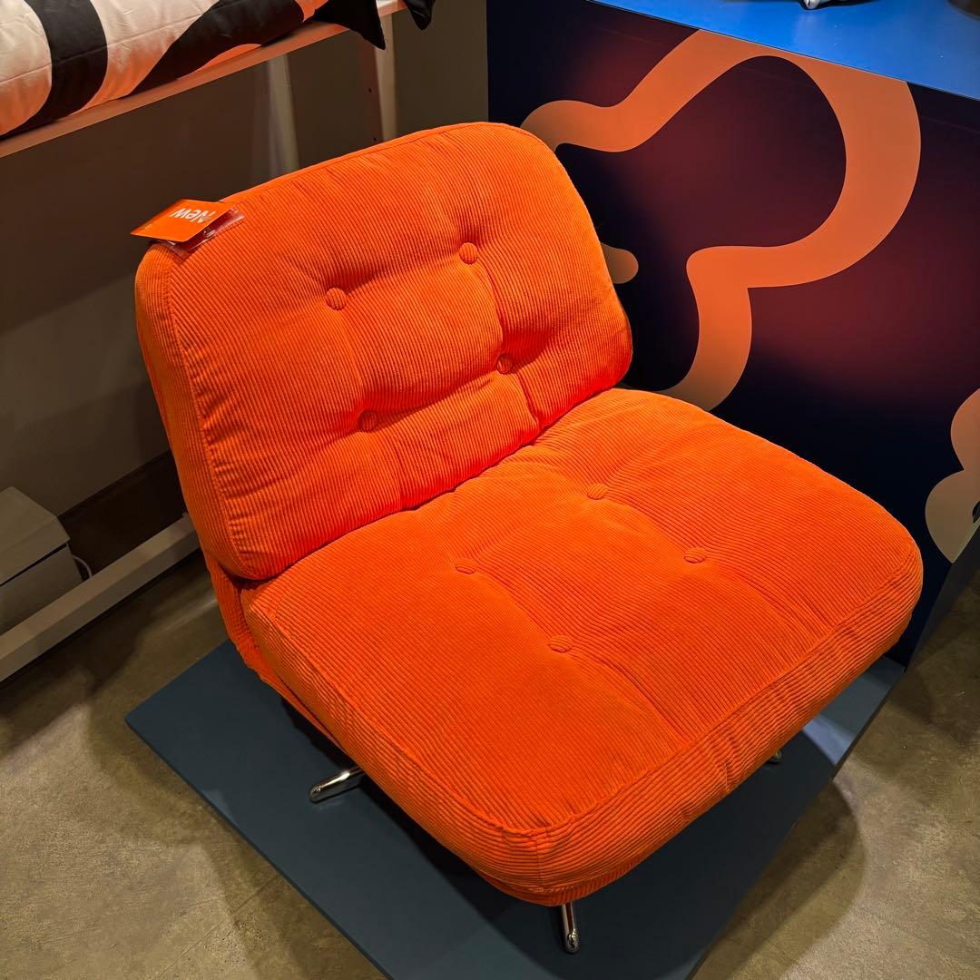 新品※未開封 ディヴリンゲ 回転パーソナルチェア オレンジ イケア IKEA