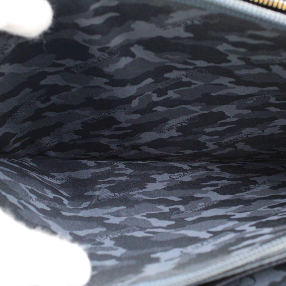 【美品】CIMABUE ビジネスバッグ ブリーフケース レザー 2WAY 紺色