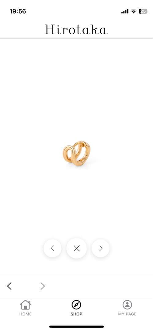 Hirotaka BELUGA ハギー ピアス XSサイズ　証明書付き