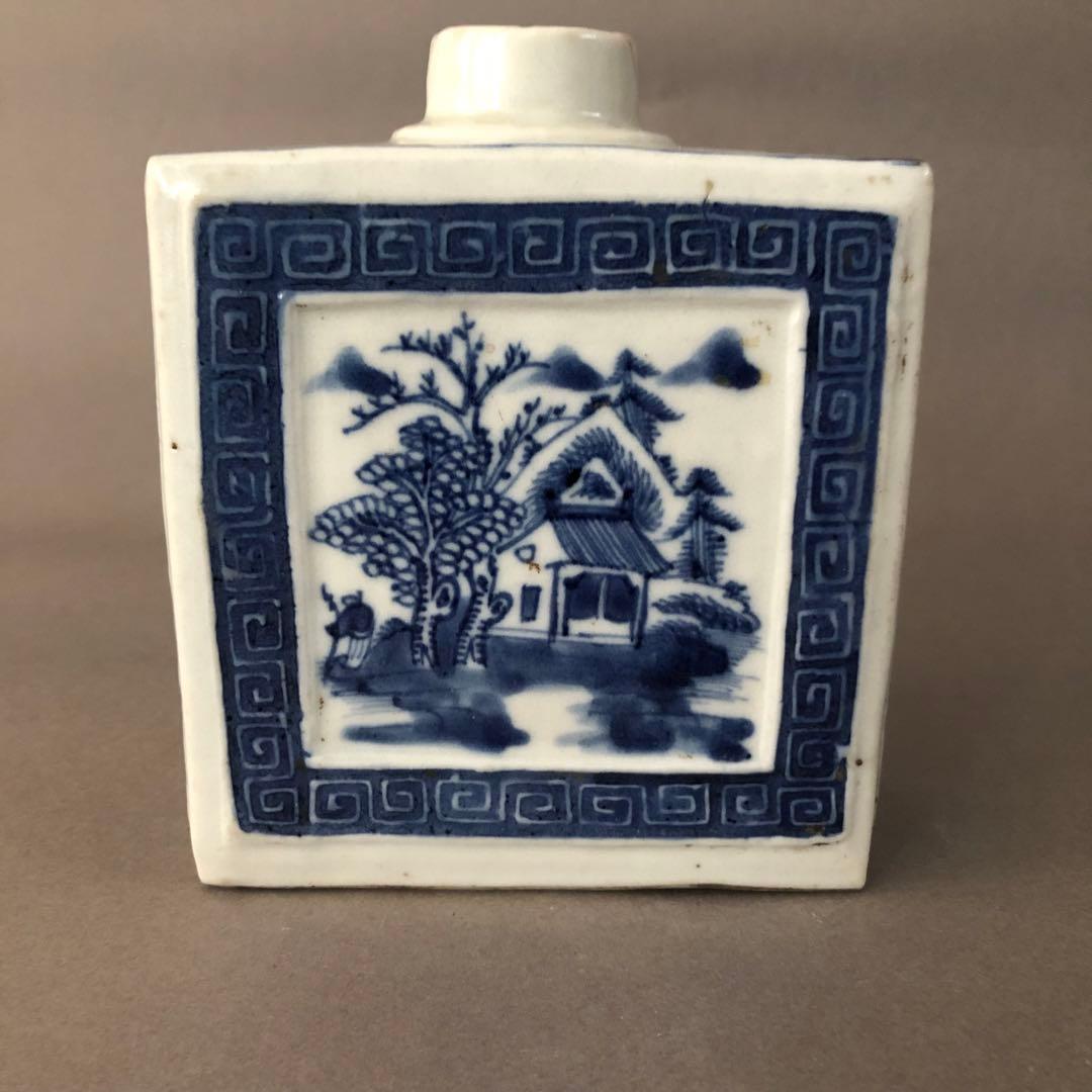 中国骨董　青華　染付　瓶