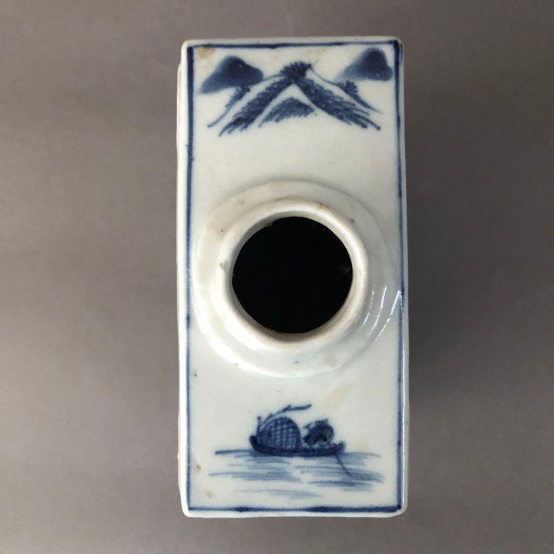 中国骨董　青華　染付　瓶