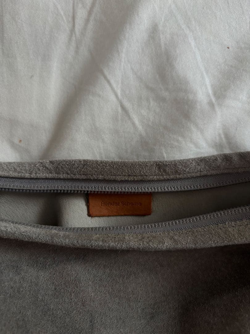 Hender Scheme ライトグレー pig sacco S ショルダー