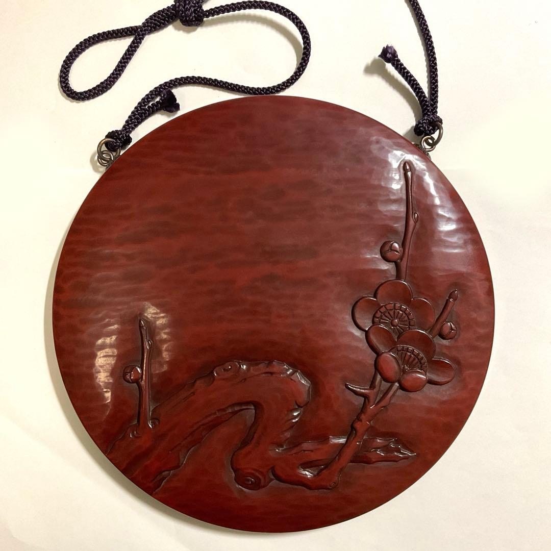 博古堂　梅花　鎌倉彫　壁掛