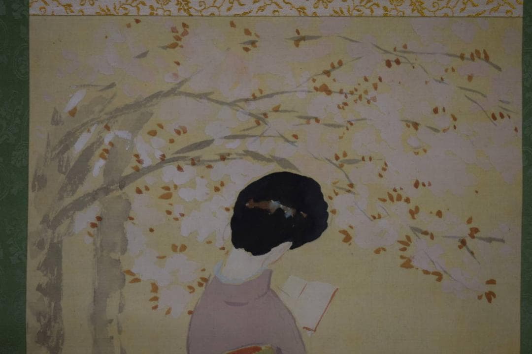 模写/池田輝方/美人画/布袋屋掛軸HG-597