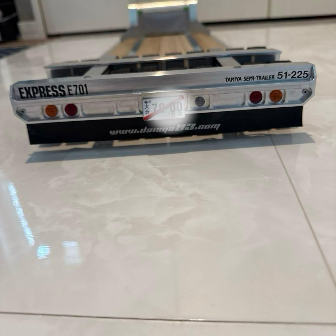 みっちゃんTAMIYAタミヤ1/14 R Cトレーラ16輪低床台車