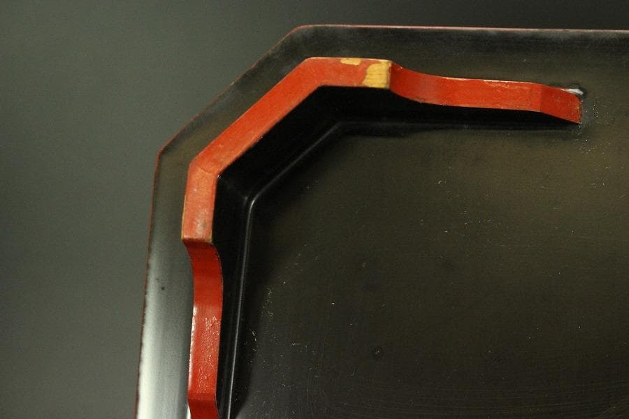 中国美術 色絵 女人紋 筆架 香合 六件 朱塗盆 文房四宝 まとめて(A726)