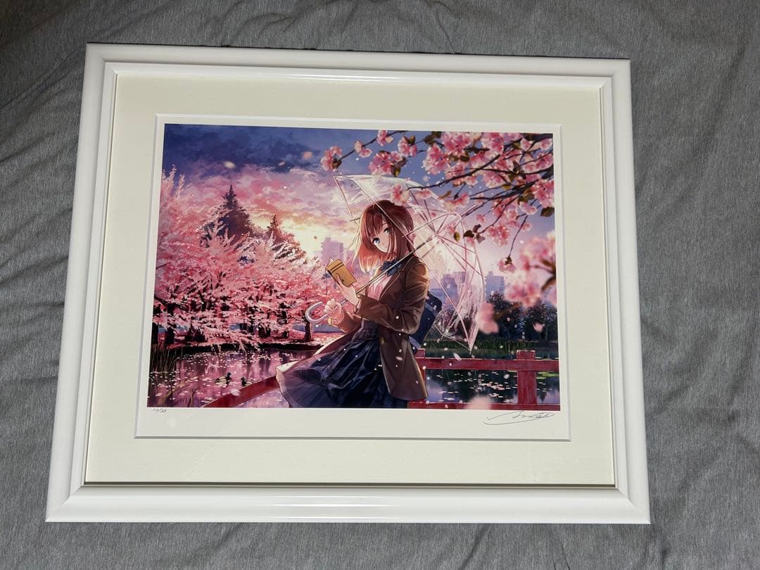 はねこと　待ち合わせ　版画　アールジュネス