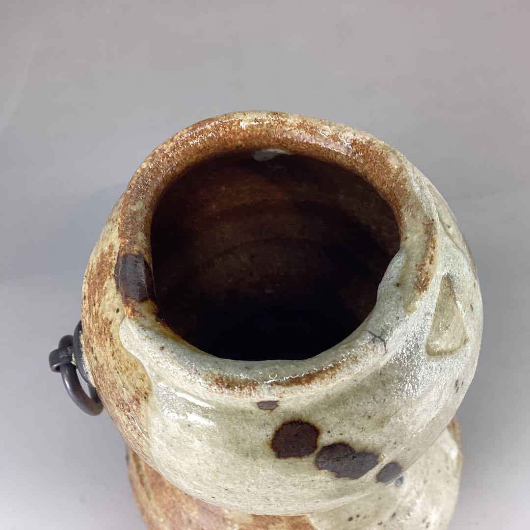 加藤芳右衛門　掛花入　美濃　伊賀　立礼席に　野点傘に　瓢　瓢箪から駒