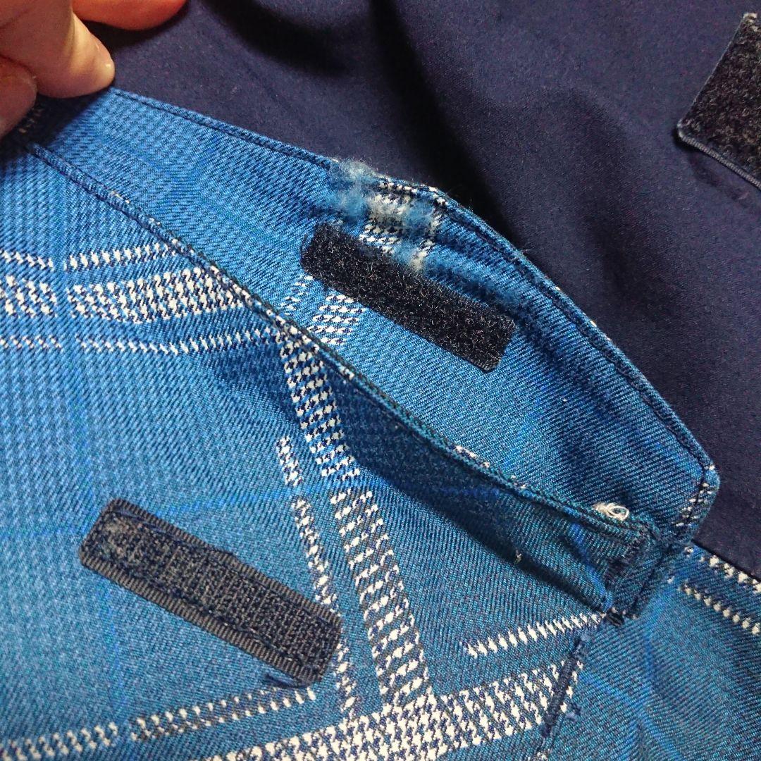 送料無料【Phenix】青チェック柄スキーパンツ S-72