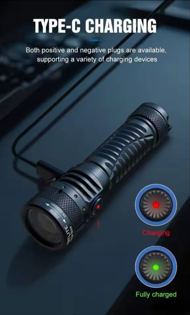 懐中電灯 LEP 白レーザー Vastlite Versa Bow Zoom